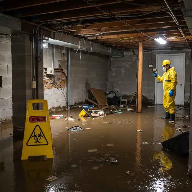 Flooded Basement Electrical Hazard in Fern Acres, HI Property